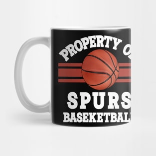 Proud Name Spurs Graphic Property Vintage Basketball Mug